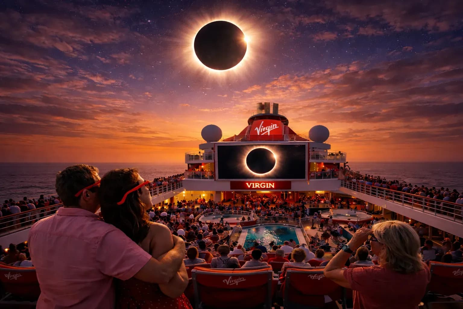 Solar Eclipse: Barcelona to Rome
